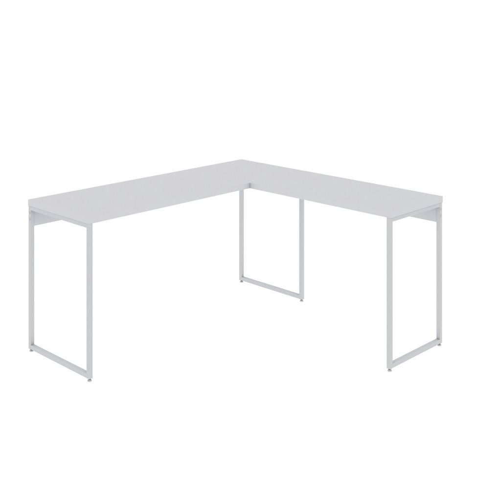 Mesa de Escritório em L Studio Branca 150x140 cm