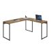 Mesa de Escritório em L Studio Mel e Preta 150x140 cm