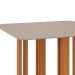Mesa de Jantar Quadrada Flora Off White e Nature 94 cm
