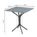 Mesa de Jantar Quadrada Thais Preta 70 cm