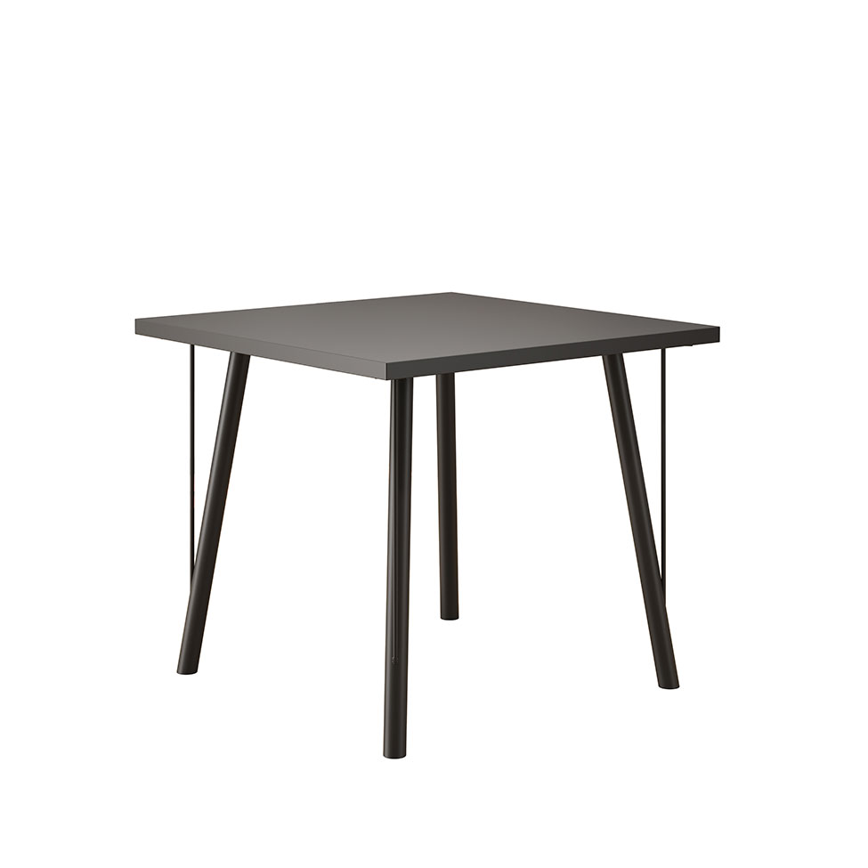 Mesa de Jantar Quadrada Yara Preta 80 cm