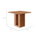 Mesa de Jantar Quadrada com Tampo MDF Ariela Cinamomo 95 cm
