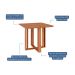 Mesa de Jantar Quadrada com Tampo MDF Flora Cinamomo 95 cm