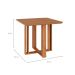 Mesa de Jantar Quadrada com Tampo MDF Flora Cinamomo 95 cm