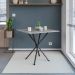 Mesa de Jantar Quadrada com Tampo de Granito Léia Preta Fosca 70 cm