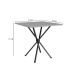 Mesa de Jantar Quadrada com Tampo de Granito Léia Preta Fosca 70 cm