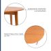 Mesa de Jantar Redonda Olmo Mel 100 cm