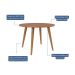 Mesa de Jantar Redonda com Tampo MDF Dani Cinamomo 109 cm
