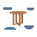 Mesa de Jantar Redonda com Tampo MDF Flora Cinamomo 110 cm