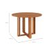 Mesa de Jantar Redonda com Tampo MDF Flora Cinamomo 110 cm