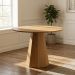 Mesa de Jantar Redonda com Tampo MDF Isis Ypê 100 cm