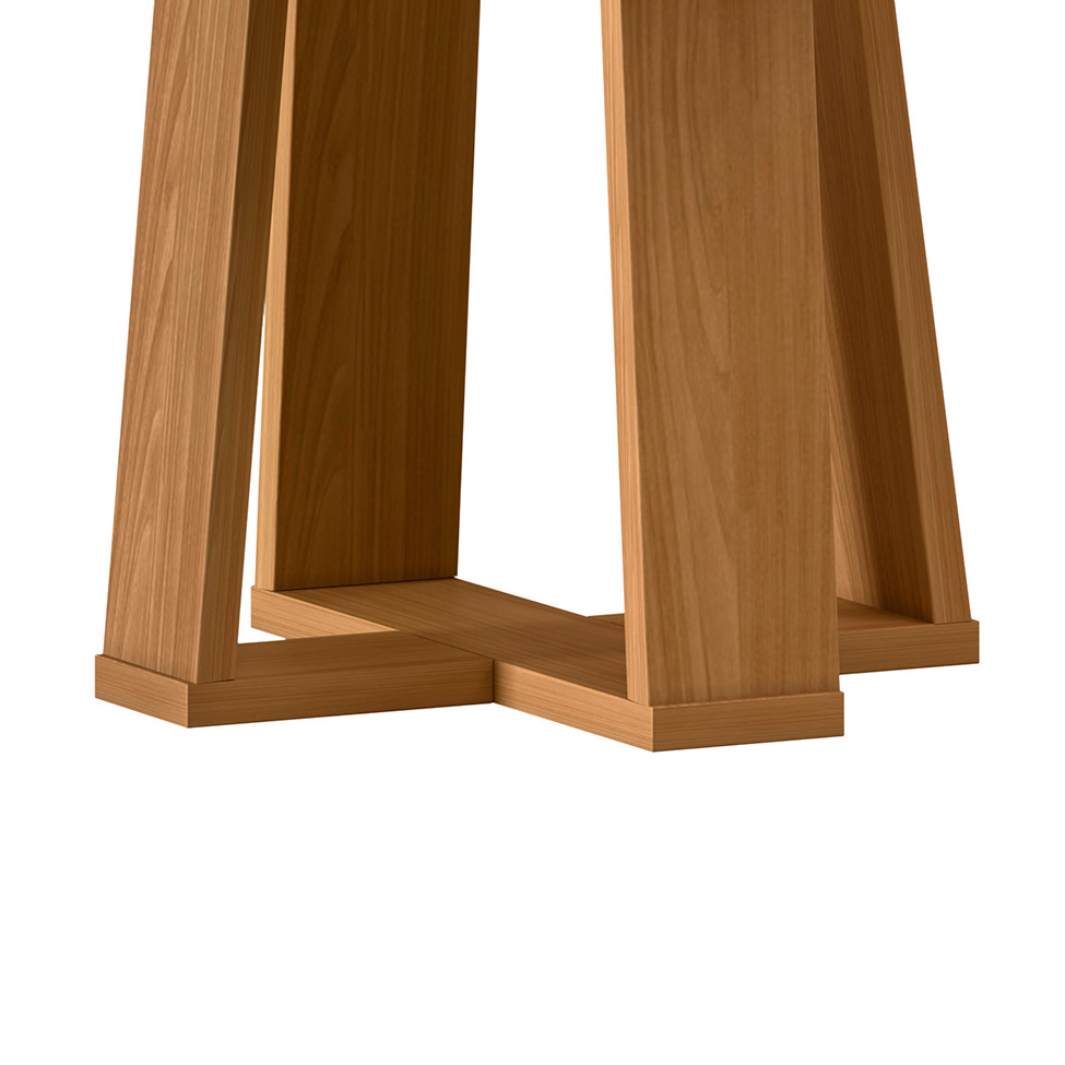 Mesa de Jantar Redonda com Tampo de MDF Isabela Ypê 100 cm