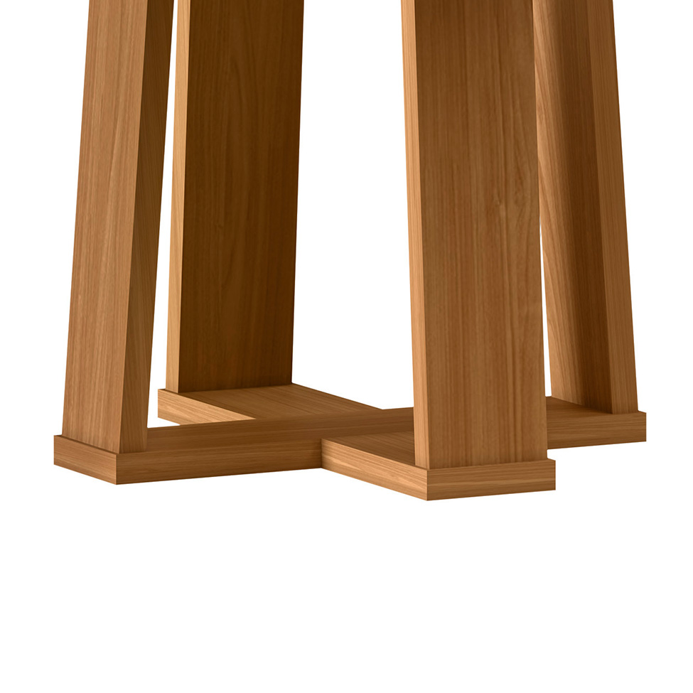 Mesa de Jantar Redonda com Tampo de MDF Isabela Ypê 117 cm