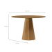 Mesa de Jantar Redonda com Tampo de MDF Isis Ypê 117 cm