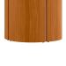 Mesa de Jantar Redonda com Tampo de Vidro Serena Off White e Ypê 135 cm