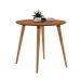 Mesa de Jantar Redonda com Tampo em MDF Veneza Cedro 90 cm