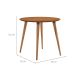 Mesa de Jantar Redonda com Tampo em MDF Veneza Cedro 90 cm