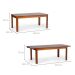 Mesa de Jantar Retangular Extensível Zuzu Madeira Maciça Garapa 220 cm