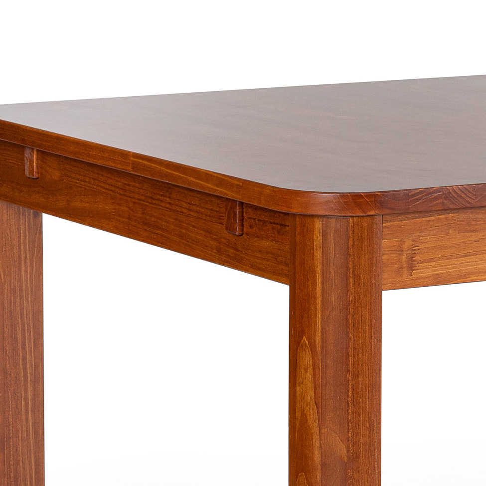 Mesa de Jantar Retangular Extensível Zuzu Madeira Maciça Garapa 220 cm