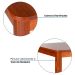 Mesa de Jantar Retangular Extensível Zuzu Madeira Maciça Garapa 220 cm