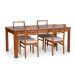 Mesa de Jantar Retangular Extensível Zuzu Madeira Maciça Garapa 220 cm