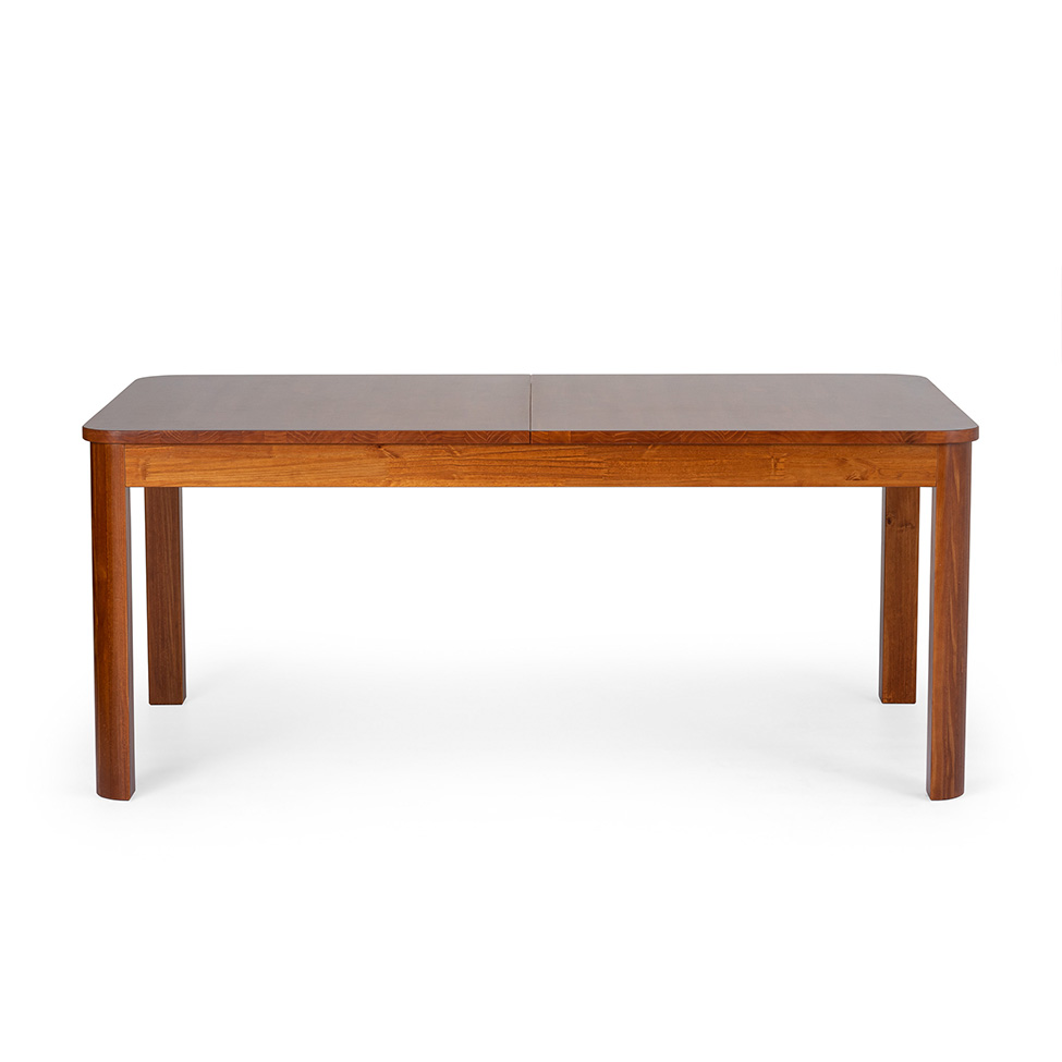 Mesa de Jantar Retangular Extensível Zuzu Madeira Maciça Garapa 220 cm