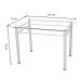 Mesa de Jantar Retangular Palma Cromada 107 cm