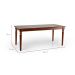 Mesa de Jantar Retangular Sabrina Nozes 182 cm