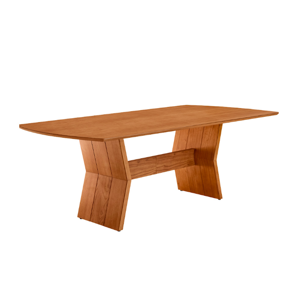 Mesa de Jantar Retangular com Tampo Laminado Alana Cinamomo 180 cm
