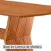 Mesa de Jantar Retangular com Tampo Laminado Alana Cinamomo 180 cm