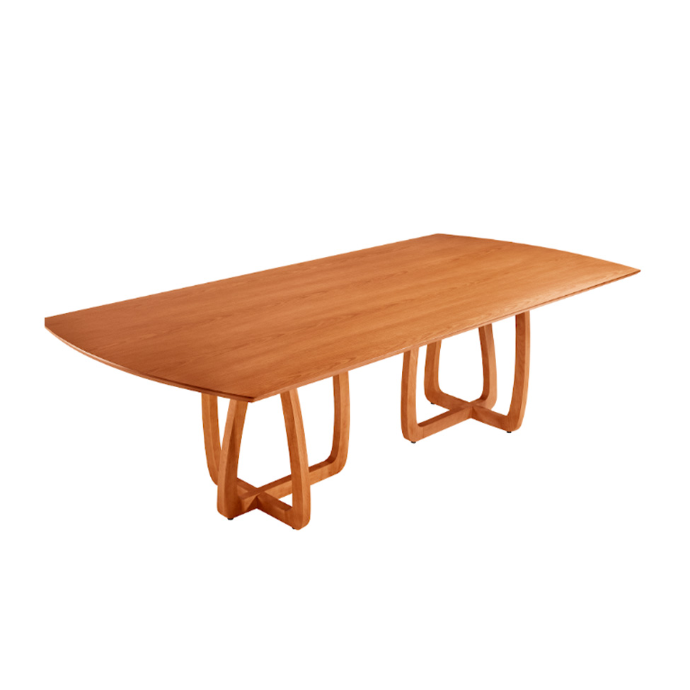Mesa de Jantar Retangular com Tampo Laminado Bellagio Cinamomo 180 cm
