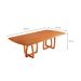 Mesa de Jantar Retangular com Tampo Laminado Bellagio Cinamomo 180 cm