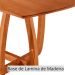 Mesa de Jantar Retangular com Tampo Laminado Bellagio Cinamomo 180 cm