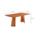 Mesa de Jantar Retangular com Tampo Laminado Valência Cinamomo 180 cm