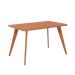 Mesa de Jantar Retangular com Tampo MDF Acerola Cinamomo e Madeira 130 cm