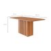 Mesa de Jantar Retangular com Tampo MDF Ana Cinamomo 180 cm