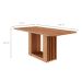 Mesa de Jantar Retangular com Tampo MDF Ariela Cinamomo 180 cm