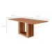 Mesa de Jantar Retangular com Tampo MDF Ariela Cinamomo 210 cm