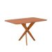 Mesa de Jantar Retangular com Tampo MDF Cacau Cinamomo e Madeira 130 cm