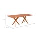 Mesa de Jantar Retangular com Tampo MDF Cacau Cinamomo e Madeira 210 cm