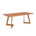 Mesa de Jantar Retangular com Tampo MDF Caju Cinamomo e Madeira 210 cm