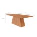 Mesa de Jantar Retangular com Tampo MDF Helena Cinamomo 210 cm