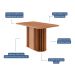 Mesa de Jantar Retangular com Tampo MDF Julieta Cinamomo 130 cm