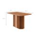 Mesa de Jantar Retangular com Tampo MDF Julieta Cinamomo 130 cm