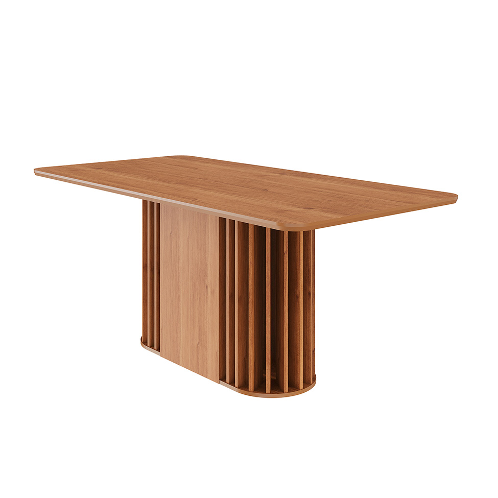 Mesa de Jantar Retangular com Tampo MDF Julieta Cinamomo 180 cm