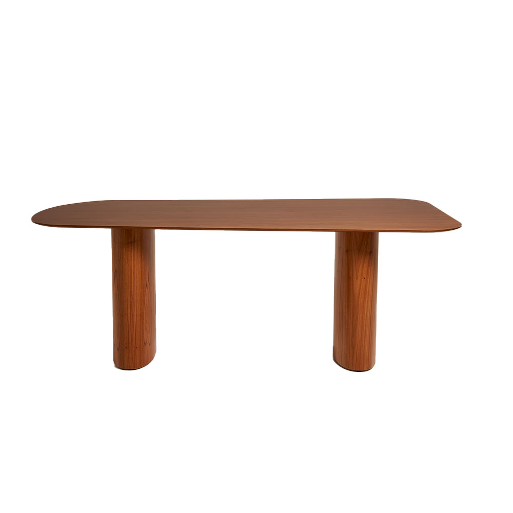 Mesa de Jantar Retangular com Tampo MDF Maia Mel 240 cm