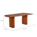 Mesa de Jantar Retangular com Tampo MDF Maia Mel 240 cm