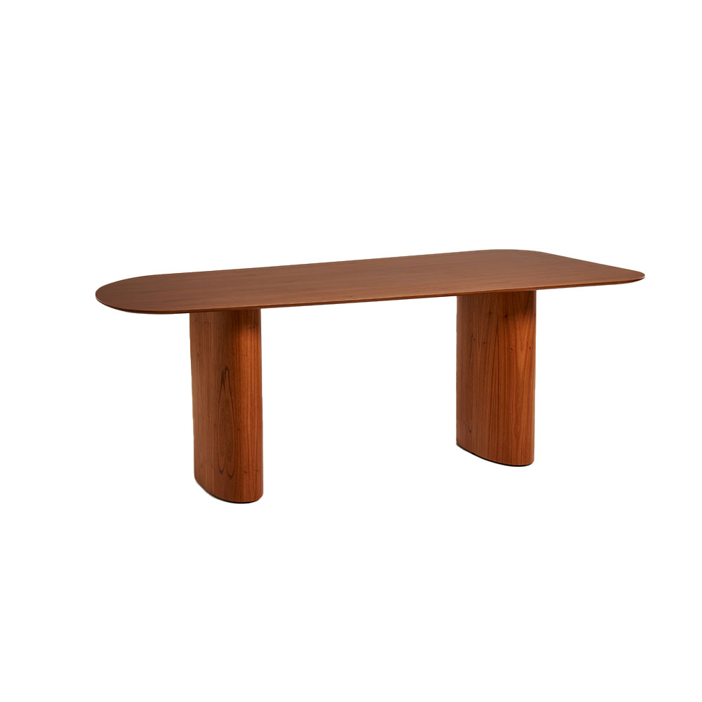 Mesa de Jantar Retangular com Tampo MDF Maia Mel 240 cm