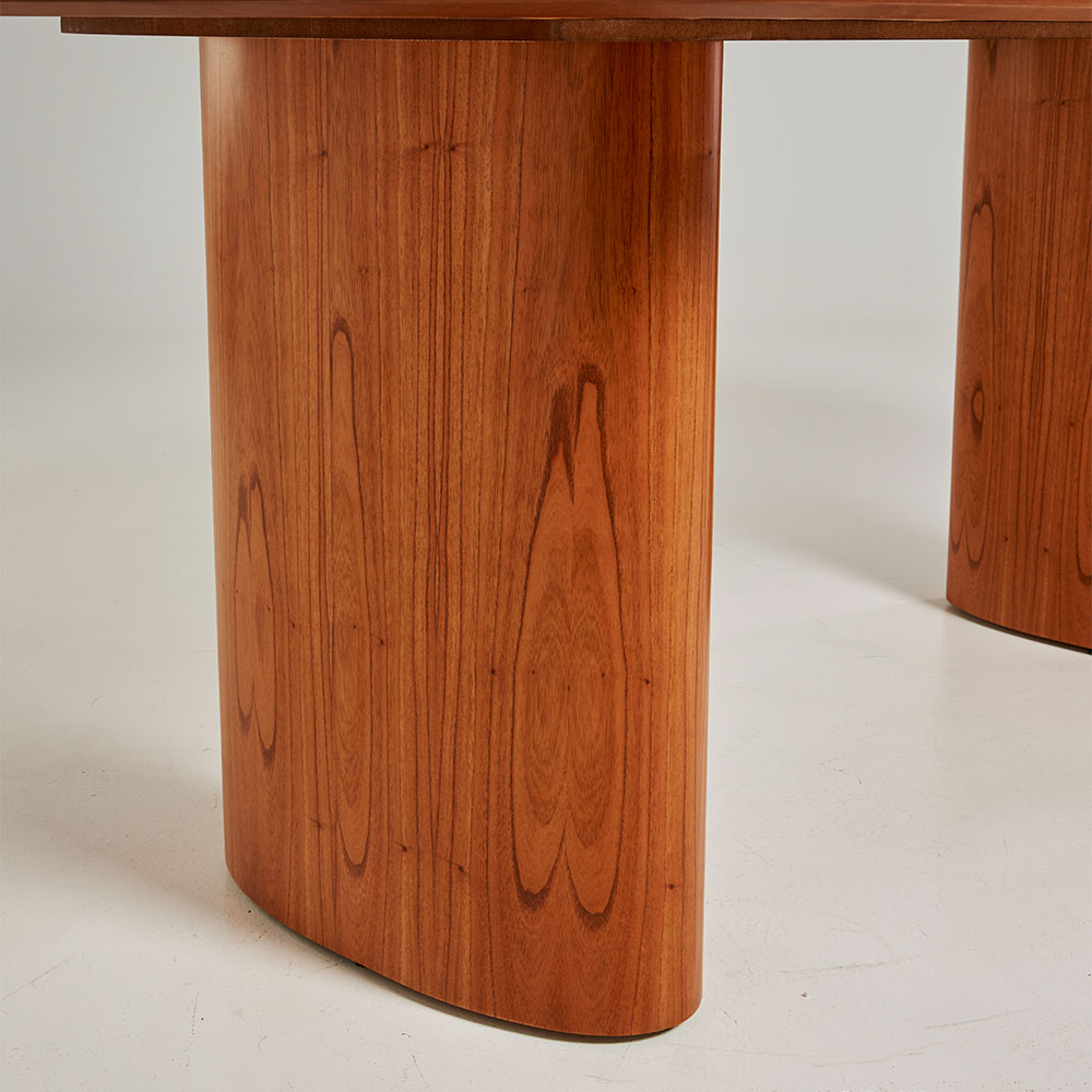 Mesa de Jantar Retangular com Tampo MDF Maia Mel 240 cm