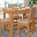 Mesa de Jantar Retangular com Tampo MDP Bellagio Freijó 108 cm